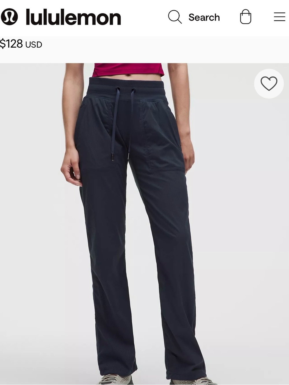 Comfortable Lululemon Athletica Women's Navy Dance Studio Drawstring Pants